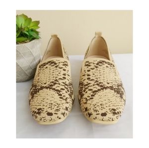 LOUISE et CIE Lp-Artemid Loaf Women's Flat Shoes in Snake print Sz-8M New
